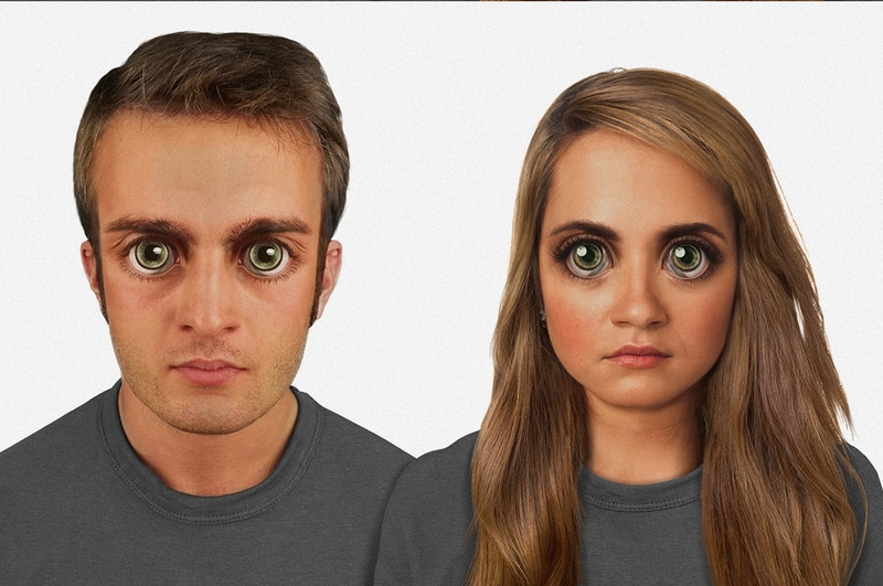 Illustration for article titled No, this is not what our stupid faces will look like in 100,000 years